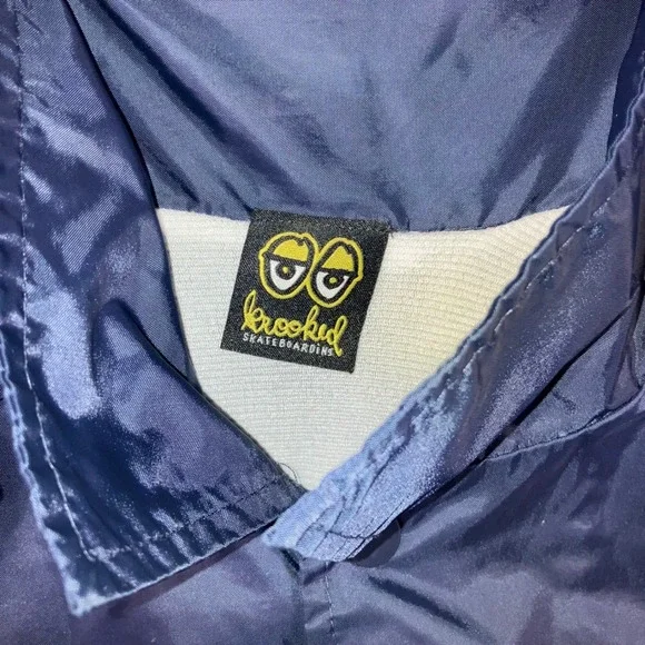 Krooked Skateboarding Jacket Men Large Arketype Coach‎ Windbreaker Nylon Logo - Picture 8 of 12